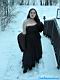 Madame on the Snow (in blue)