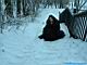 Madame on the Snow (in blue)