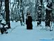 Madame on the Snow (in blue)
